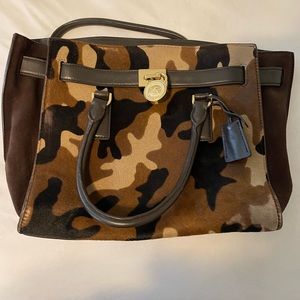 Michael Kors Bag, MK Camo Calfhair Tote Bag Camo